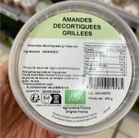 Amandes décortiquées grillées