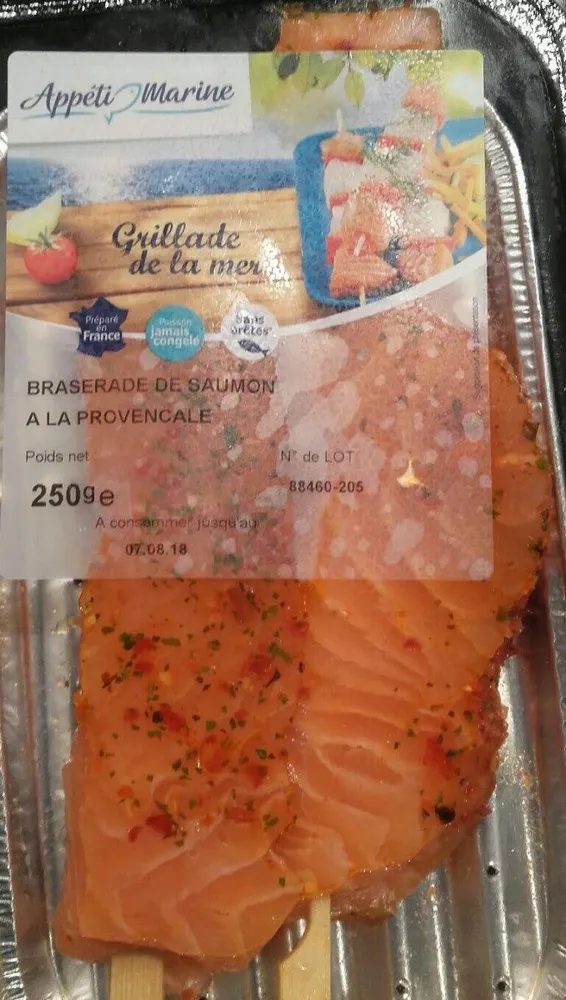 Braserade de saumon à la provençale