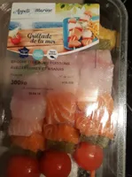 Brochettes aux 2 poissons avec légumes et ananas