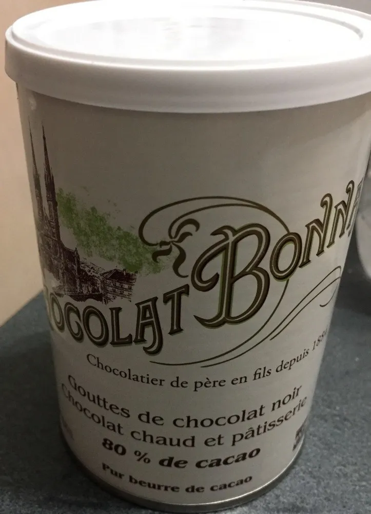 Gouttes de chocolat noir
