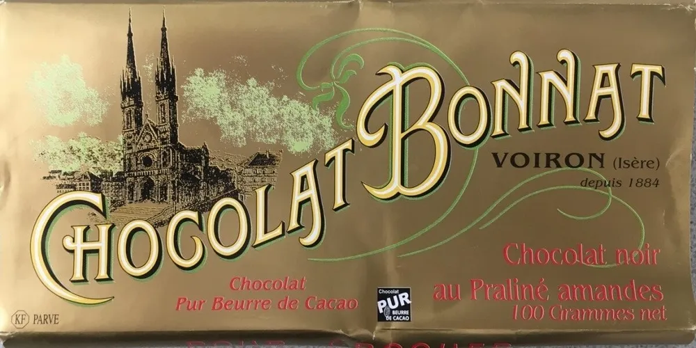 Chocolat noir au praline amandes