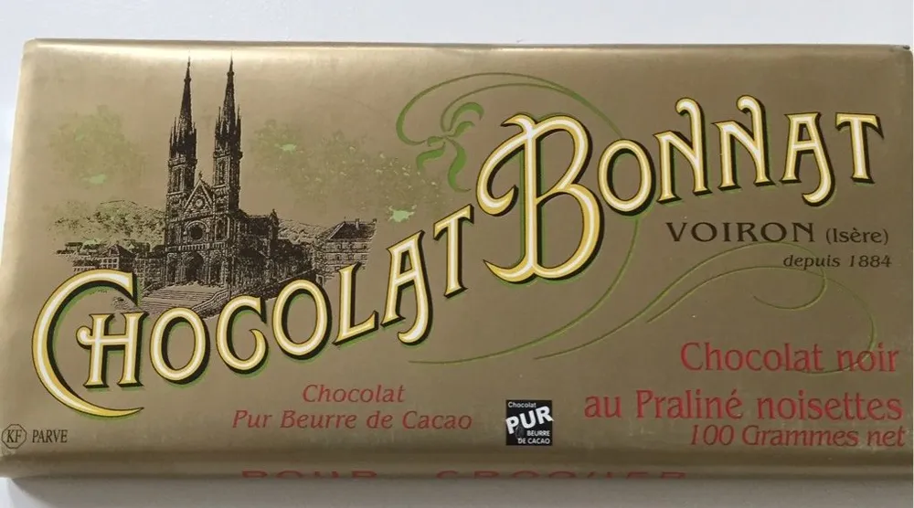 Chocolat noir praliné noisettes