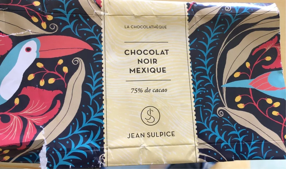 Chocolat noir Mexique 75 % cacao