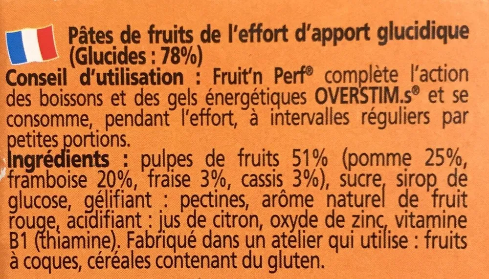 Barre fruitée