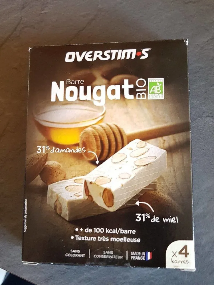 Barre nougat bio