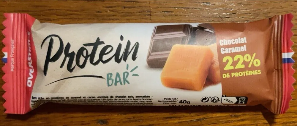 Protein bar chocolat caramel