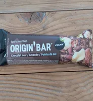 Origin'bar chocolat noir amande pointe de sel