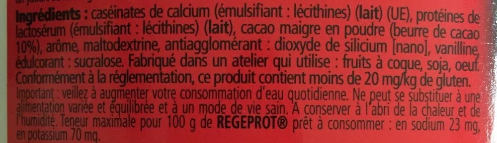 Regeprot - Saveur Chocolat 300G - Overstims