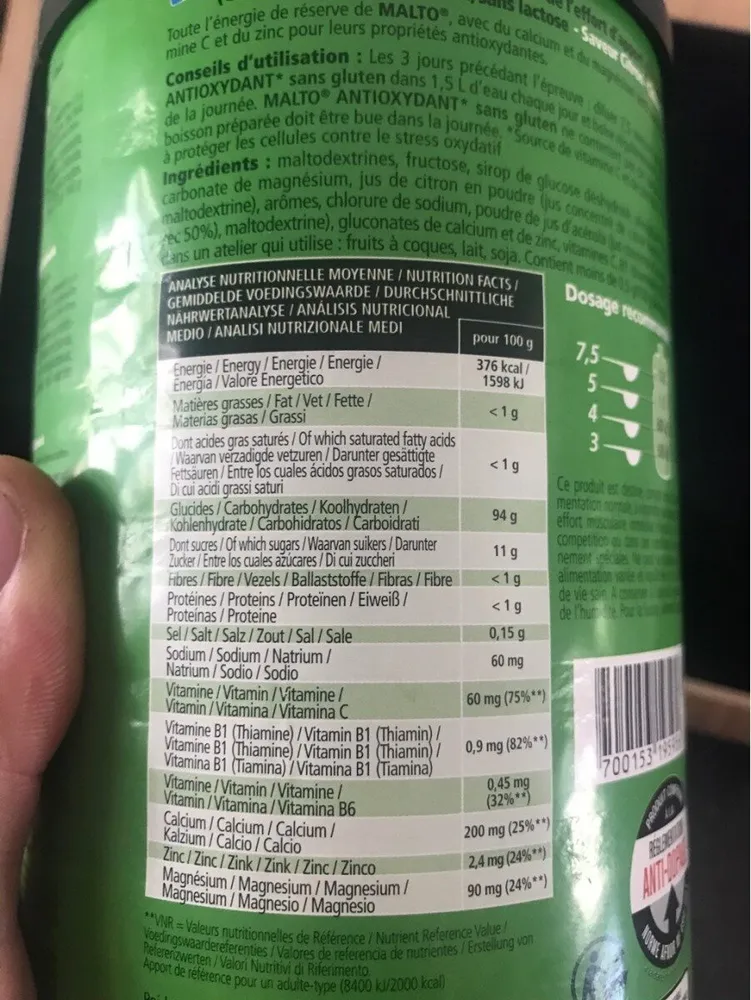 Overstims Malto Antioxydant Sans Gluten - Boîte. ..