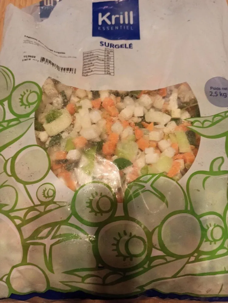 Légumes pour potage surgelés