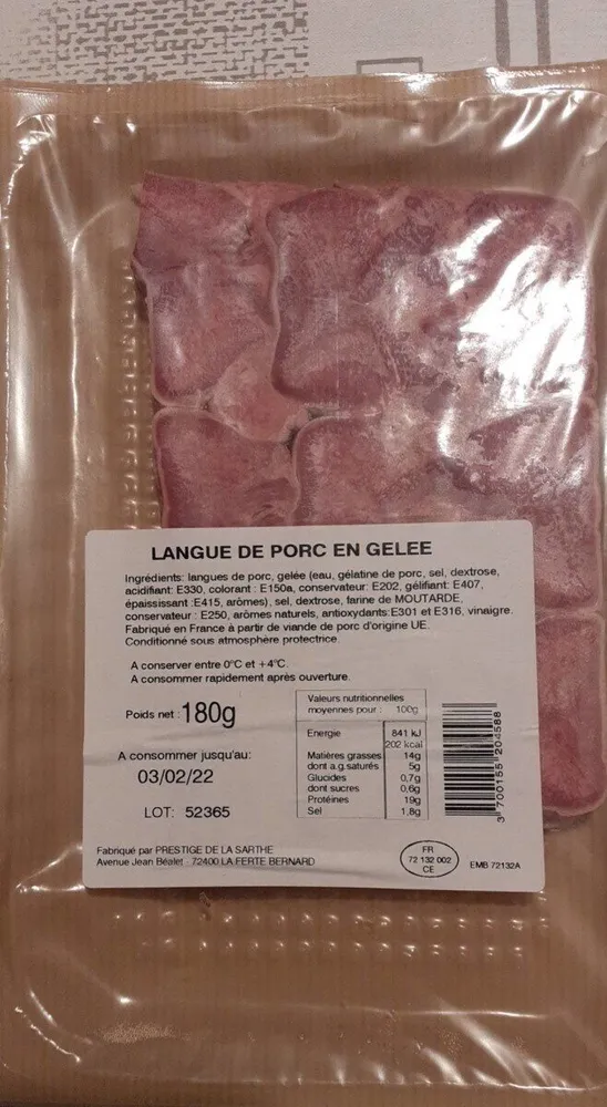Langue de porc en gelée