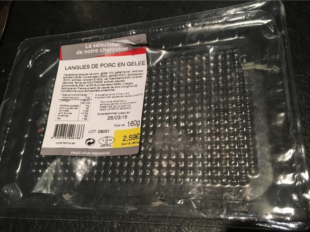 Langues de porc en gelée
