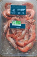 Crevettes bio entières réfrigérées