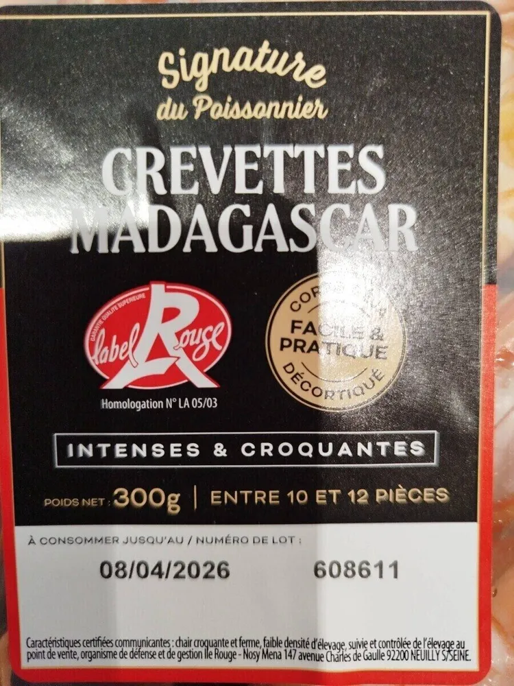 Crevette madagascar