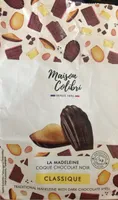 Madeleine coque chocolat noir
