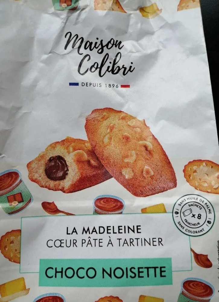 Madeleine cœur à tartiner