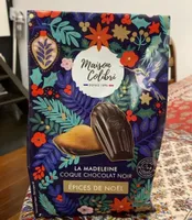 La Madeleine coque chocolat noir - Epices de Noël