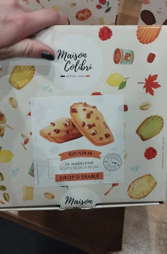 Madeleine éclat de noix de pecan sirop d'érable