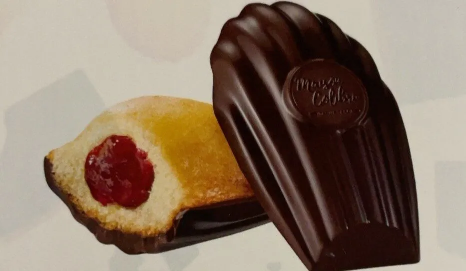 Madeleine coeur framboise