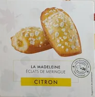 Madeleine coeur-citron éclats de meringue
