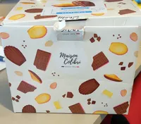 Madeleine moulée au chocolat au lait