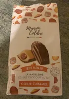 La Madeleine coque chocolat au lait coeur caramel