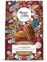 Madeleine praliné coque chocolat au lait