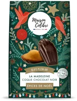Madeleine Epices de Noël coque chocolat noir