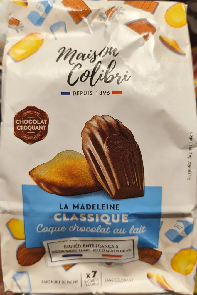 La Madeleine Classique Coque Chocolat au lait
