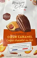 La madeleine cœur caramel Coque chocolat au lait