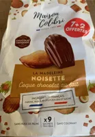 Madeleine noisette coque chocolat au lait