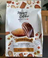Madeleine noisette coque chocolat au lait