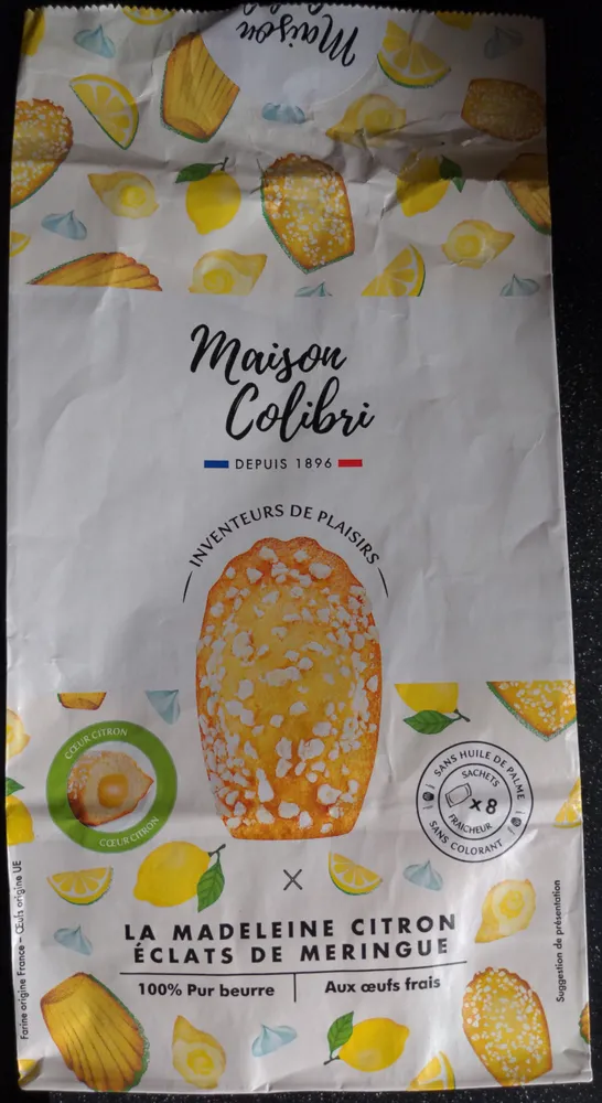 La madeleine citron eclats de meringue