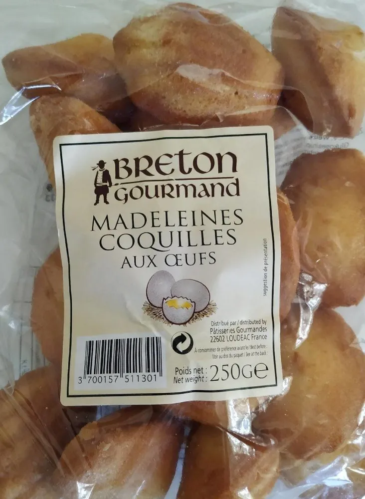 Madeleines coquilles aux œufs