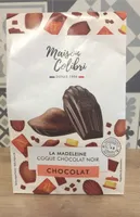 Madeleine chocolat et coque chocolat noir