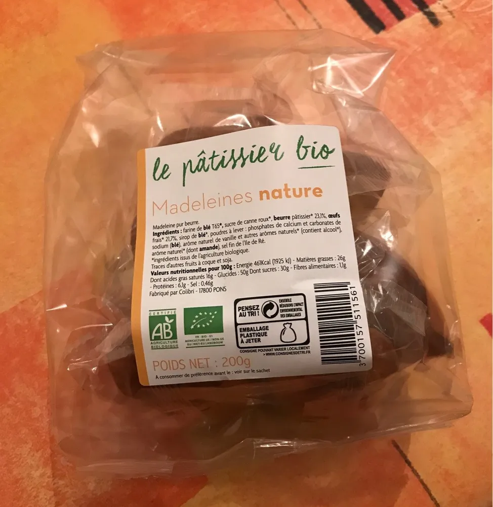 Madeleines nature