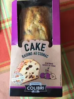 Pâtisseries Colibri cake raisins macérés au Cognac