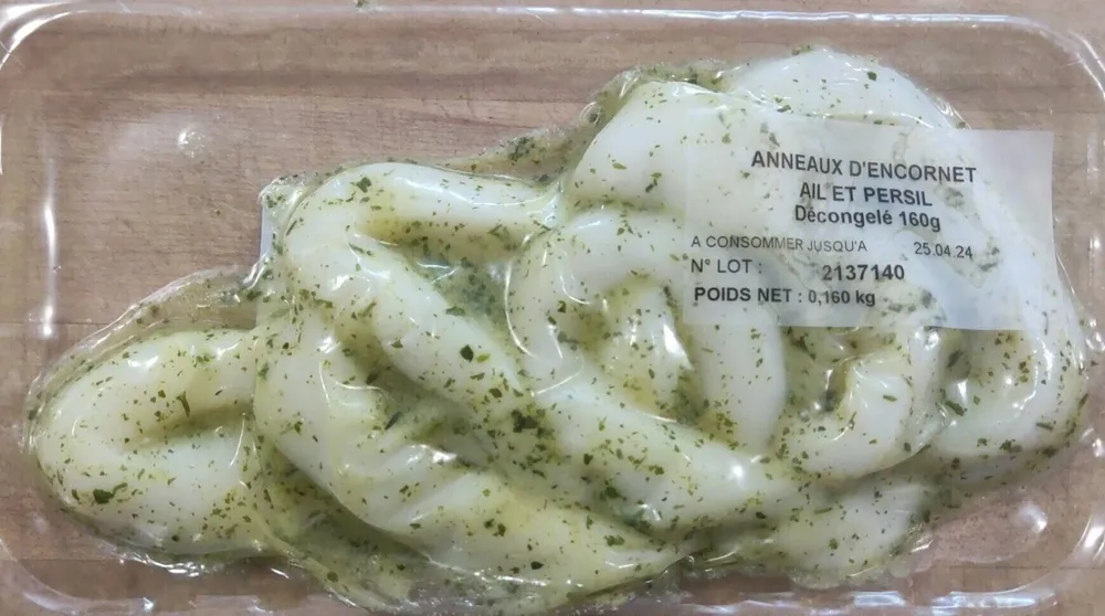 Anneaux D'encornet ail et persil