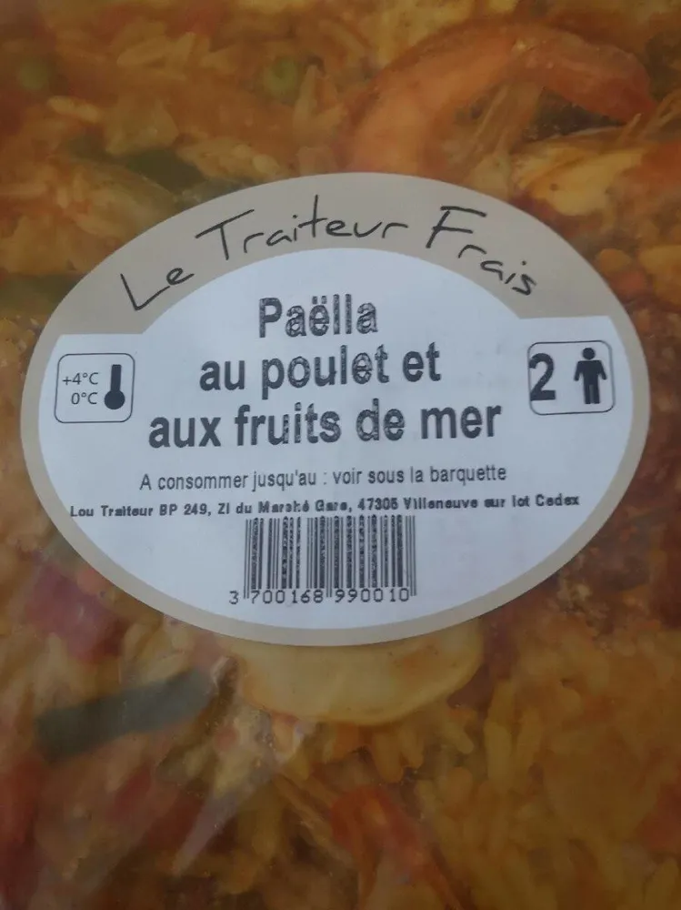 Paëlla au poulet et aux fruits de mer