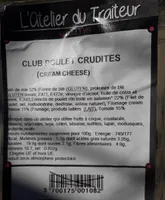 Club poulet crudités