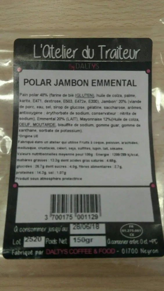 Polar jambon emmental