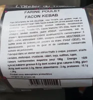 Farine poulet façon kebab