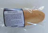 Baguette farine poulet crudités