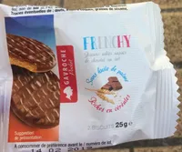 Biscuits sablés nappés de chocolat au lait