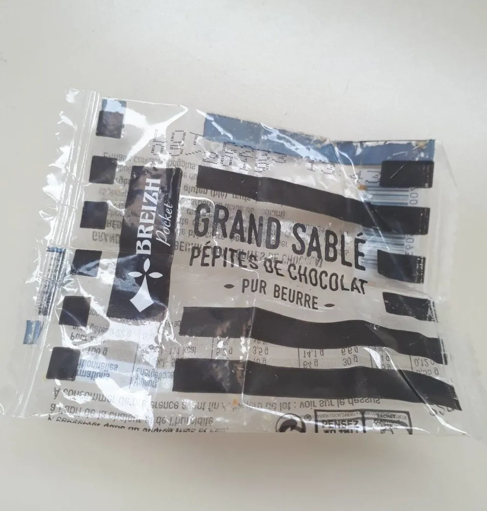 Grand sablé pépites de chocolat