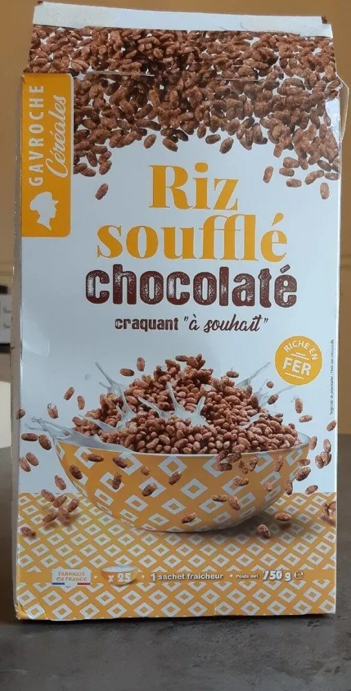 Riz soufflé chocolat
