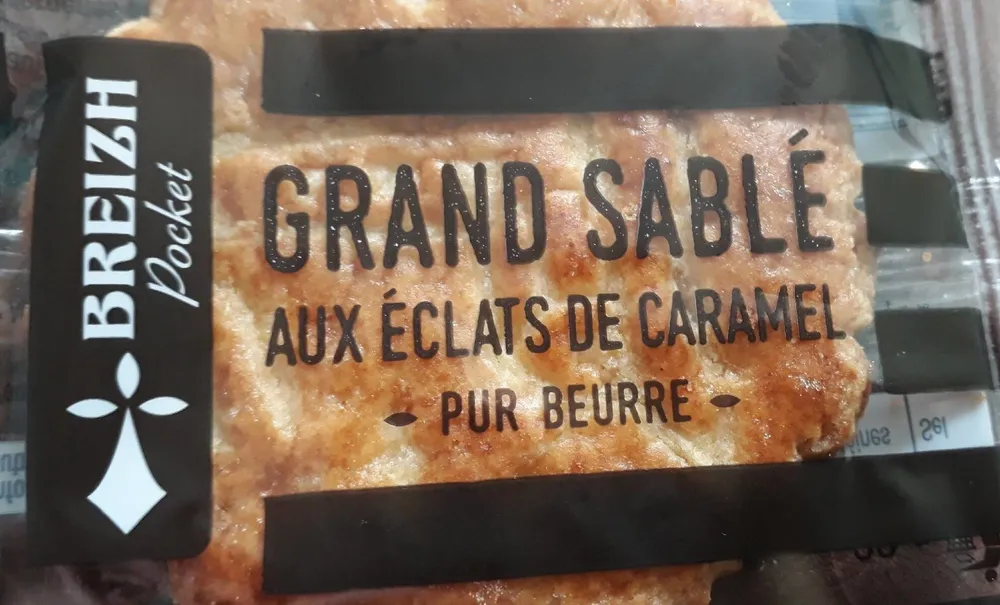 Grand Sablé aux éclats de caramel