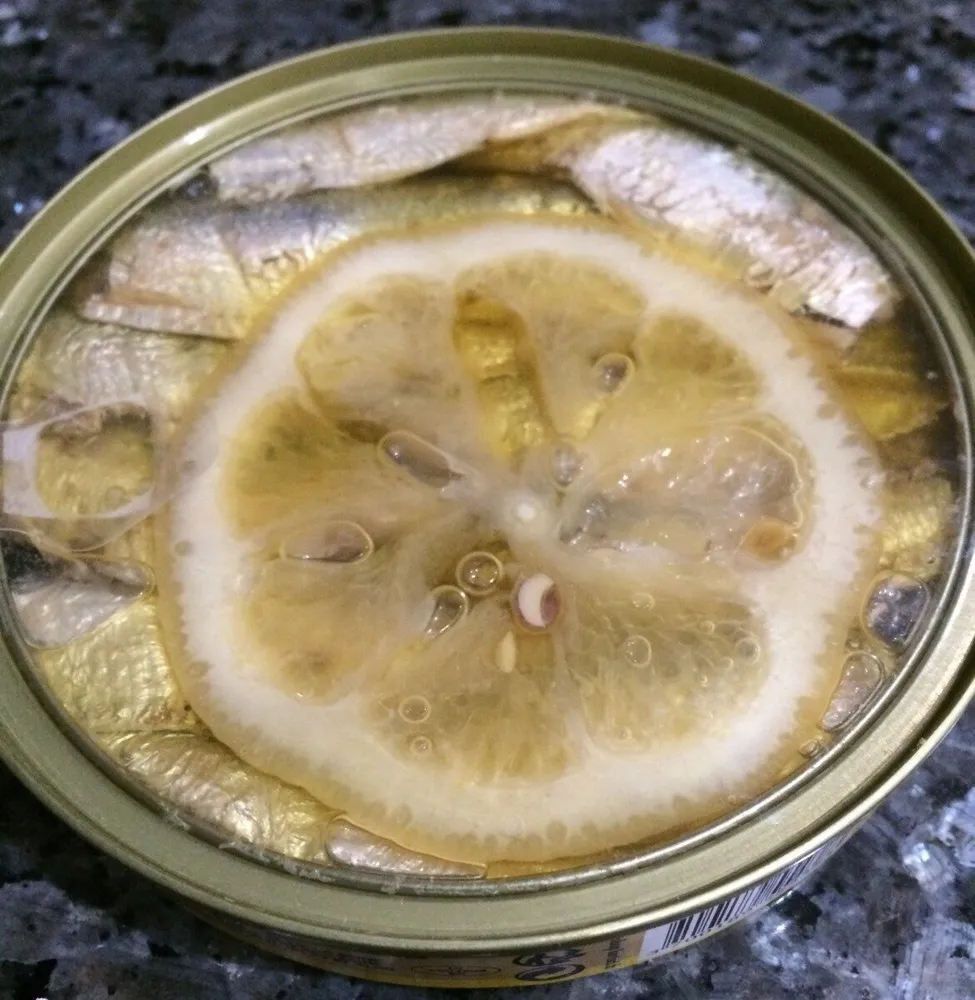 Sardines huile d'olive et citron