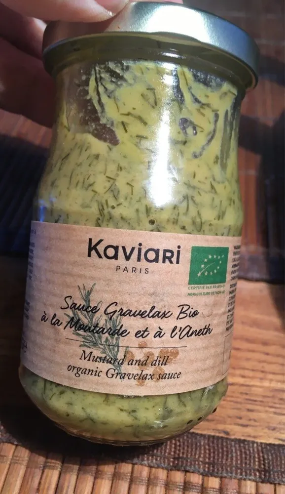 Sauce gravelax bio à la moutarde et à l'aneth