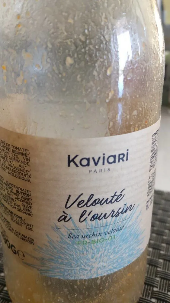 Velouté à l'oursin